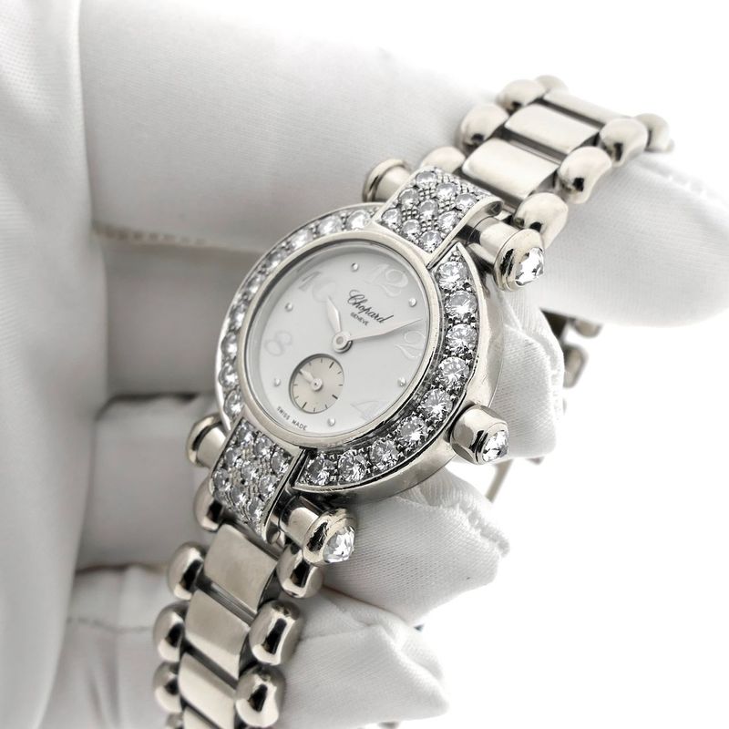 Image 6 of Chopard Imperiale 4156; Exclusive 18k White Gold Ladies Watch with Diamonds