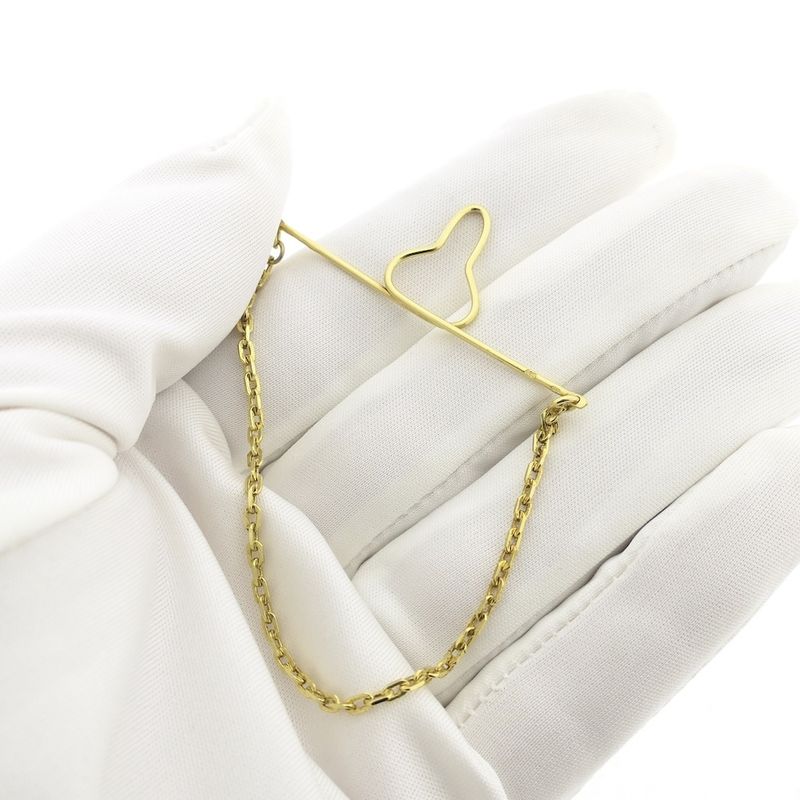 Image 6 of Vintage gold lapel/tie chain