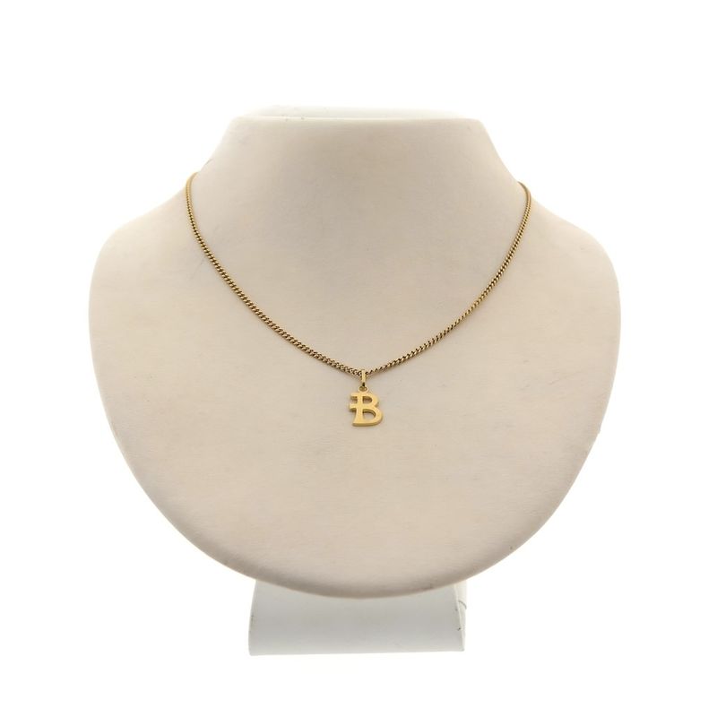 Image 3 of Gold pendant of the letter B