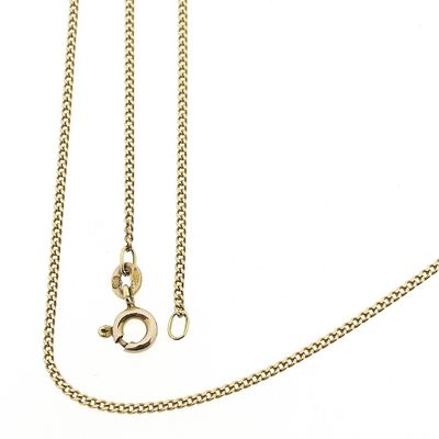 Image 1 of Gold gourmet link chain | 47 cm