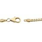Afbeelding 4 van Gouden platte gourmetschakel ketting 
