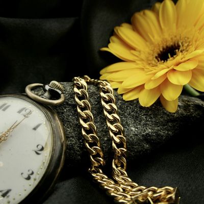 Image 2 of Gold gourmet link bracelet.