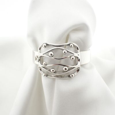 Image 2 of Silver bracelet with a fantasy design; E. Granit & Co | Ø 48 mm