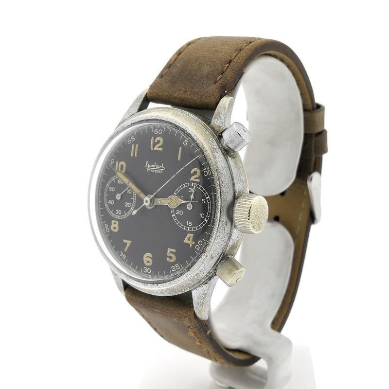 Image 2 of Hanhart Chrono Flyback; WW2 Luftwaffe Flieger Uhr