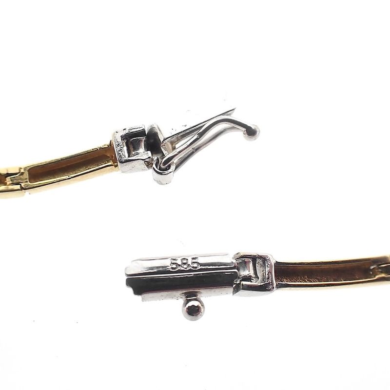 Image 7 of Gold necklace with zirconia; Geçen | 46 cm