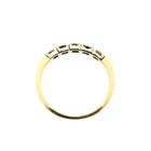 Image 5 of Gold ring with sapphire and diamonds; 0.27 ct.