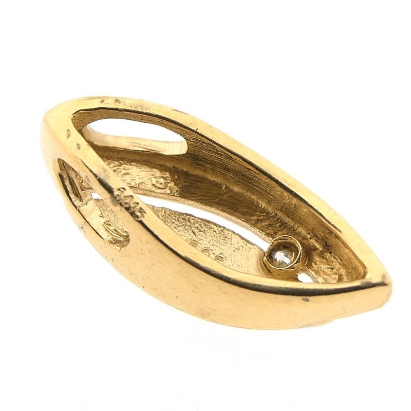 Image 7 of Two-tone fantasy pendant with diamond | 0.005 ct.