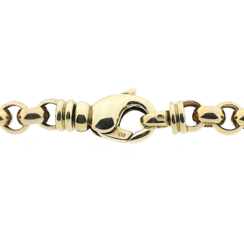 Image 5 of Golden jasseron link necklace.