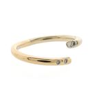 Image 3 of 18-karat two-tone gold solitaire ring with 0.025 ct. diamond