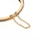 Image 5 of Rose gold bangle with rose-cut diamonds; Size S/M