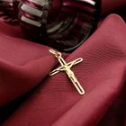 Image 7 of Gold pendant of a cross with corpus