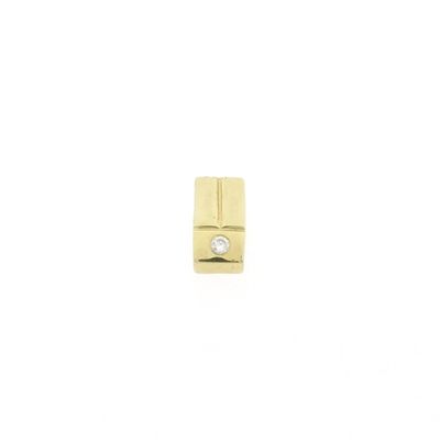 Gold minimalist pendant with zirconia Image 1 of Gold minimalist pendant with zirconia