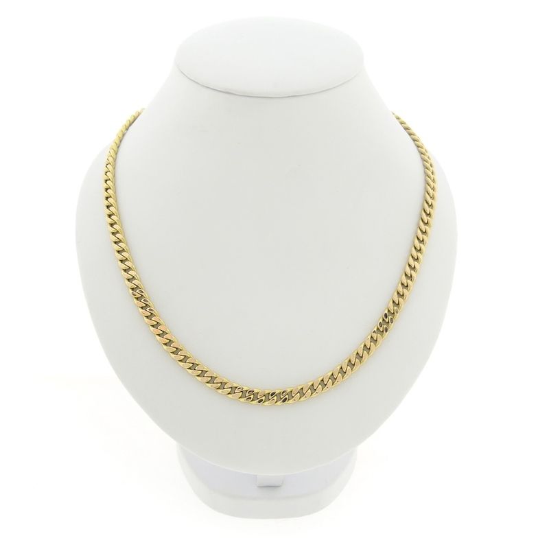 Image 1 of Gold gourmet link chain | 60.5 cm