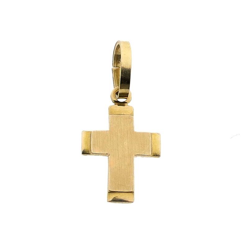 Image 1 of Gold pendant of a cross