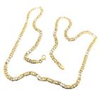 Image 8 of Two-tone gold navy link necklace; Men | 61 cm