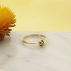 Image 2 of Gold Solitaire Ring with Diamond; 0.01 ct.