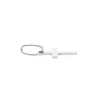 Afbeelding 4 van Witgouden kruis hanger