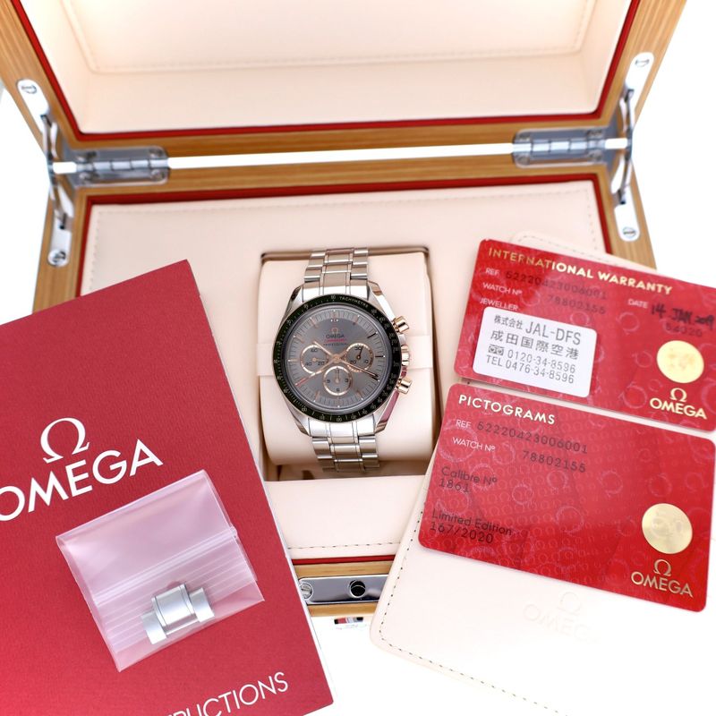 Image 2 of Omega Speedmaster Anniversary Series 'Tokyo 2020' 522.20.42.30.06.001; Sedna™ Gold on Steel Heren Ho