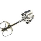 Image 5 of White gold solitaire stud earrings with diamond; 0.14 ct.