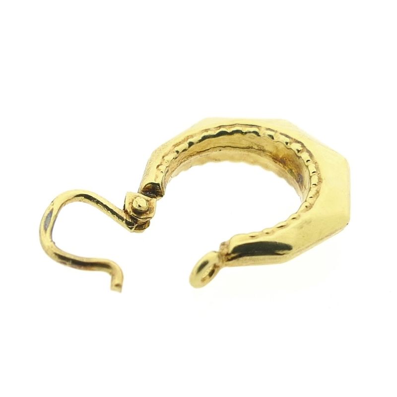 Image 4 of Vintage gold hoop earrings