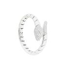 Image 4 of Leo Pizzo white gold 'Serpentine' cuff bracelet with diamonds; Size XS