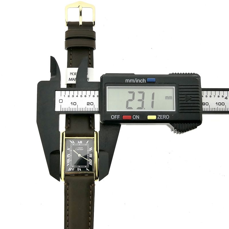 Image 17 of Cartier Tank Vermeil 'Large'; Vintage mechanical watch