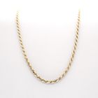Image 1 of Two-tone gold twisted necklace | 45 cm