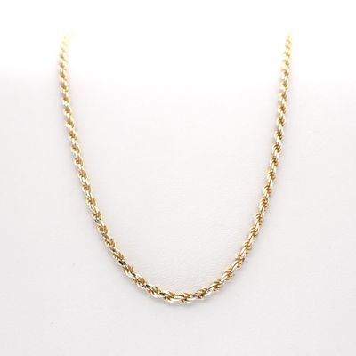Two-tone gold twisted necklace | 45 cm Image 1 of Two-tone gold twisted necklace | 45 cm
