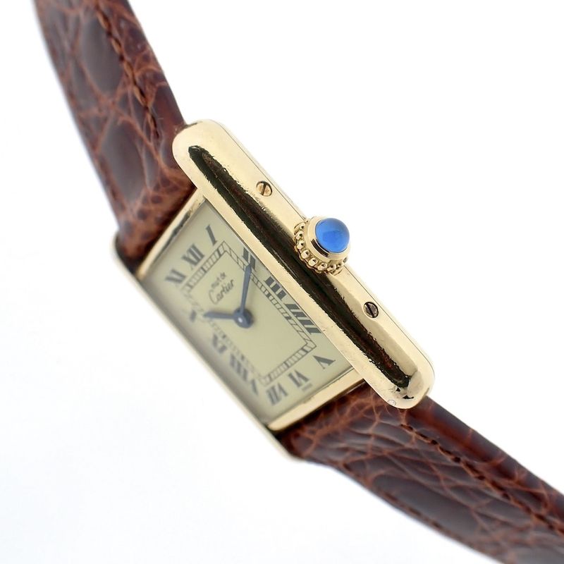 Image 9 of Cartier Tank 'Vermeil'; Women's watch