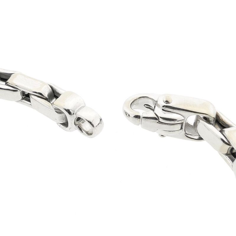 Image 4 of White gold anchor link bracelet