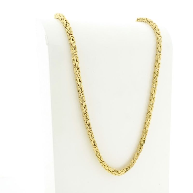 Image 6 of Gold square king chain | 70 cm