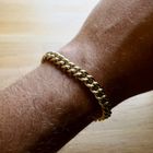 Afbeelding 8 van Gouden gourmetschakel armband | 20,5 cm