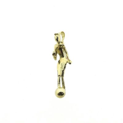 Image 1 of Gold pendant of a football player