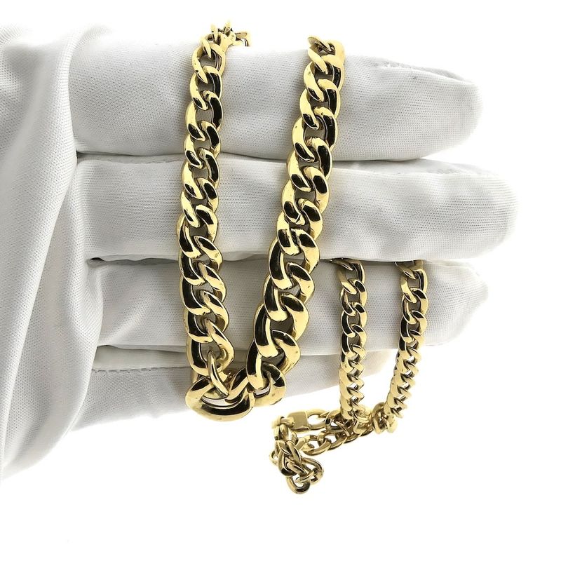 Image 5 of Gold gourmet link necklace