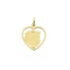 Image 5 of Gold pendant of a heart with a boy's head