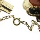 Image 18 of Antique blood coral bead necklace with gold clasp