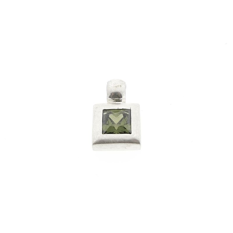 Image 1 of Silver charm; Olivine