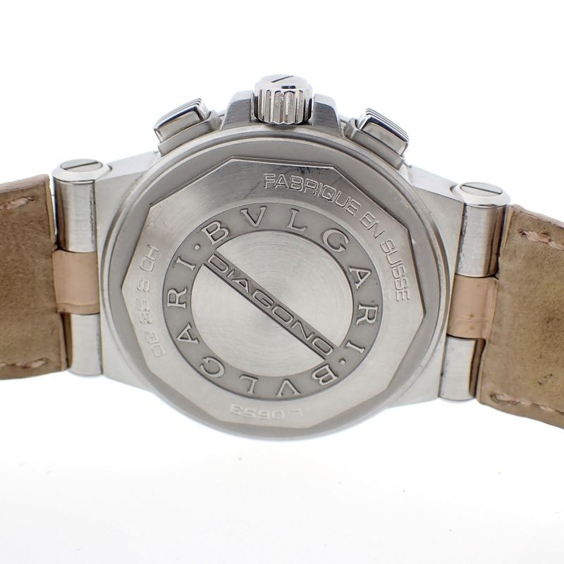 Image 6 of Bulgari Diagono; Unisex watch with diamonds