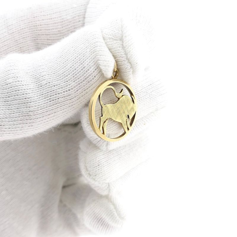 Image 8 of Gold Taurus Zodiac Pendant