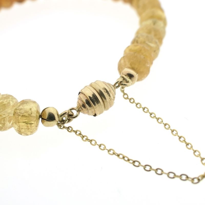 Image 4 of 9 carat citrine bead bracelet | 20 cm