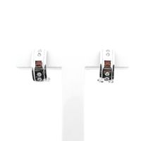 White gold stud earrings with zirconia diamonds 0.08 ct.