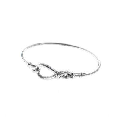Image 1 of Pandora Infinity Knot Bangle; Silver; | Ø 64.5 mm