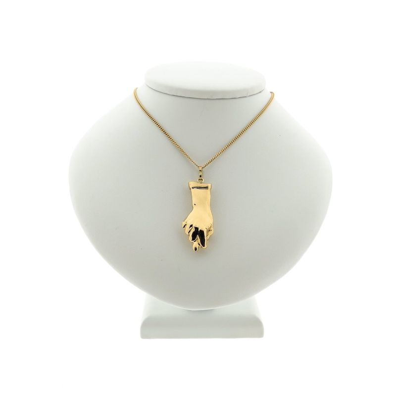 Image 6 of Gold pendant; Figa fist