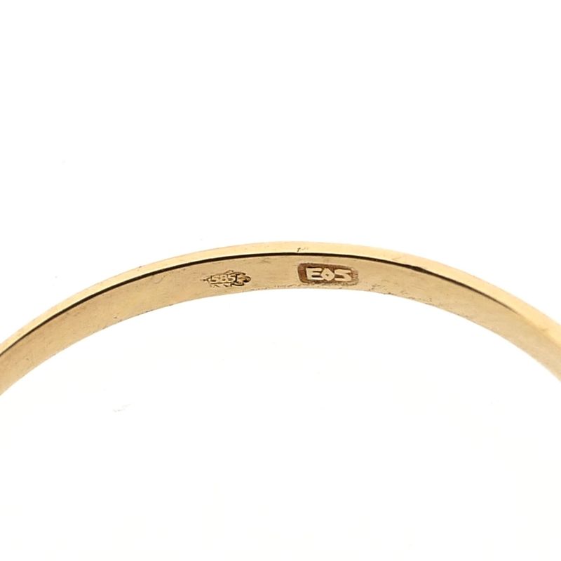 Image 8 of Gold ring with blood coral