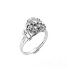 Image 1 of White gold cocktail ring with diamond | 0.51 ct.