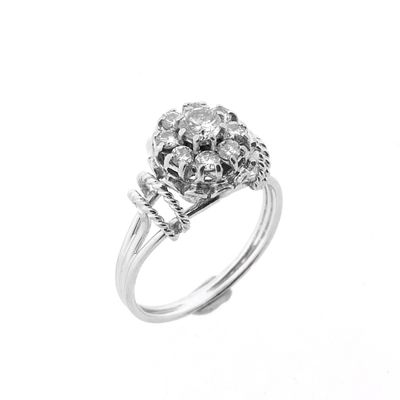 Image 1 of White gold cocktail ring with diamond | 0.51 ct.