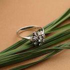 Image 2 of White Gold Surround Ring with Diamonds; 0.17 ct.