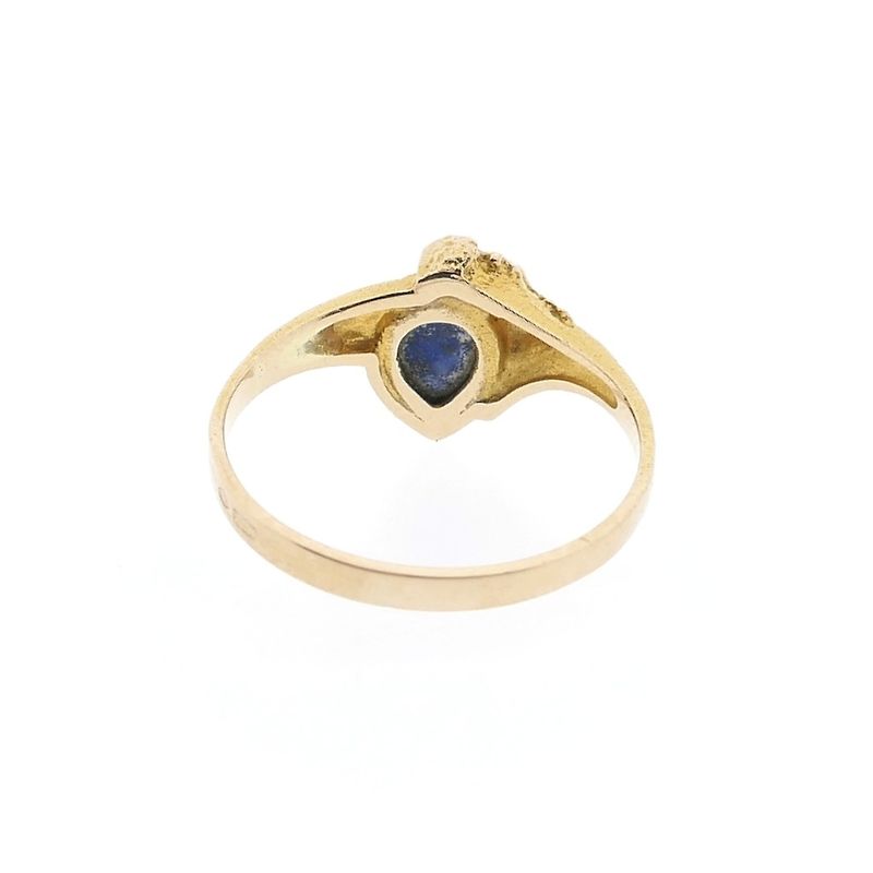 Image 6 of Gold Lapponia Ganesa ring with Lapis Lazuli | Vintage