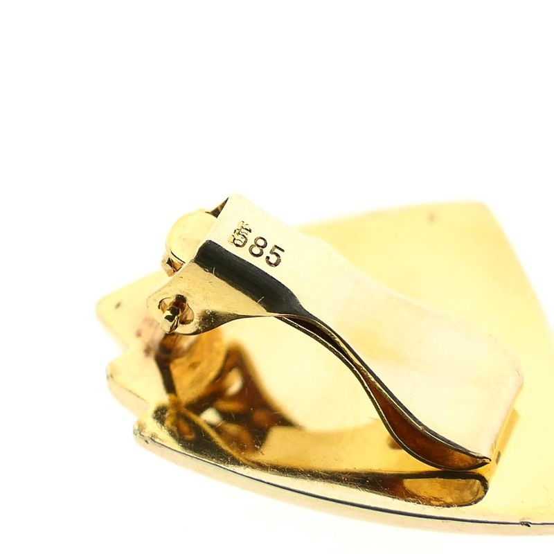 Afbeelding 6 van Vintage gouden abstracte oorclips