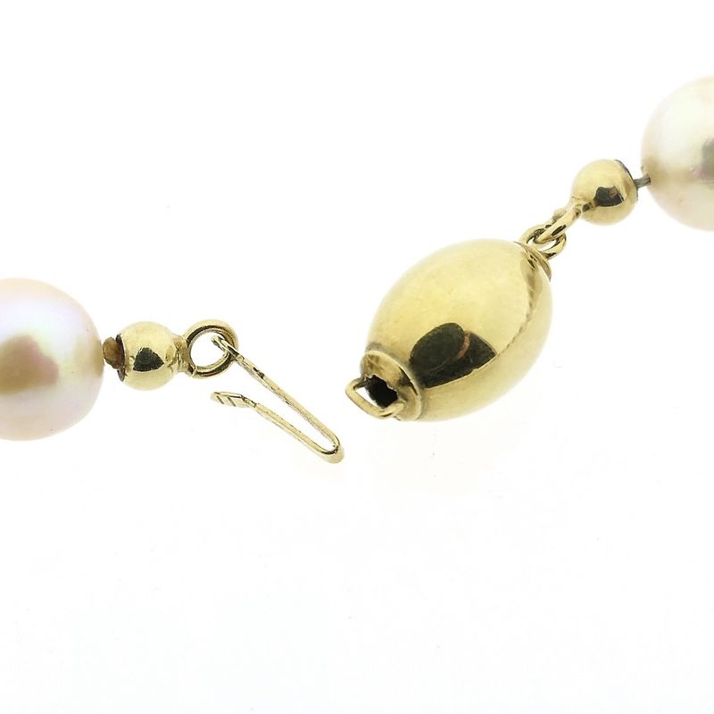 Image 5 of Pearl necklace with gold clasp | 41 cm